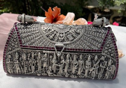 925 Pure Hallmarked Silver Designer Purse