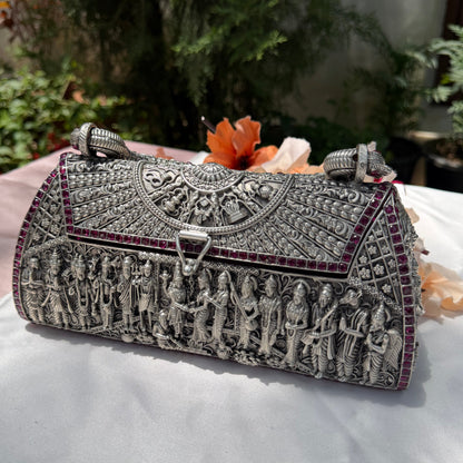925 Pure Hallmarked Silver Designer Purse
