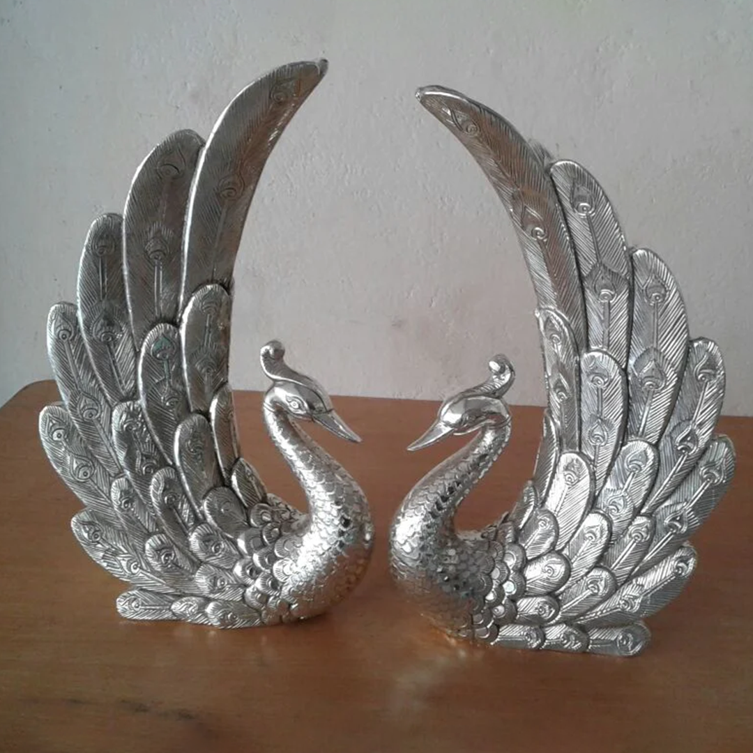 Fancy Pair of Peacock Swans