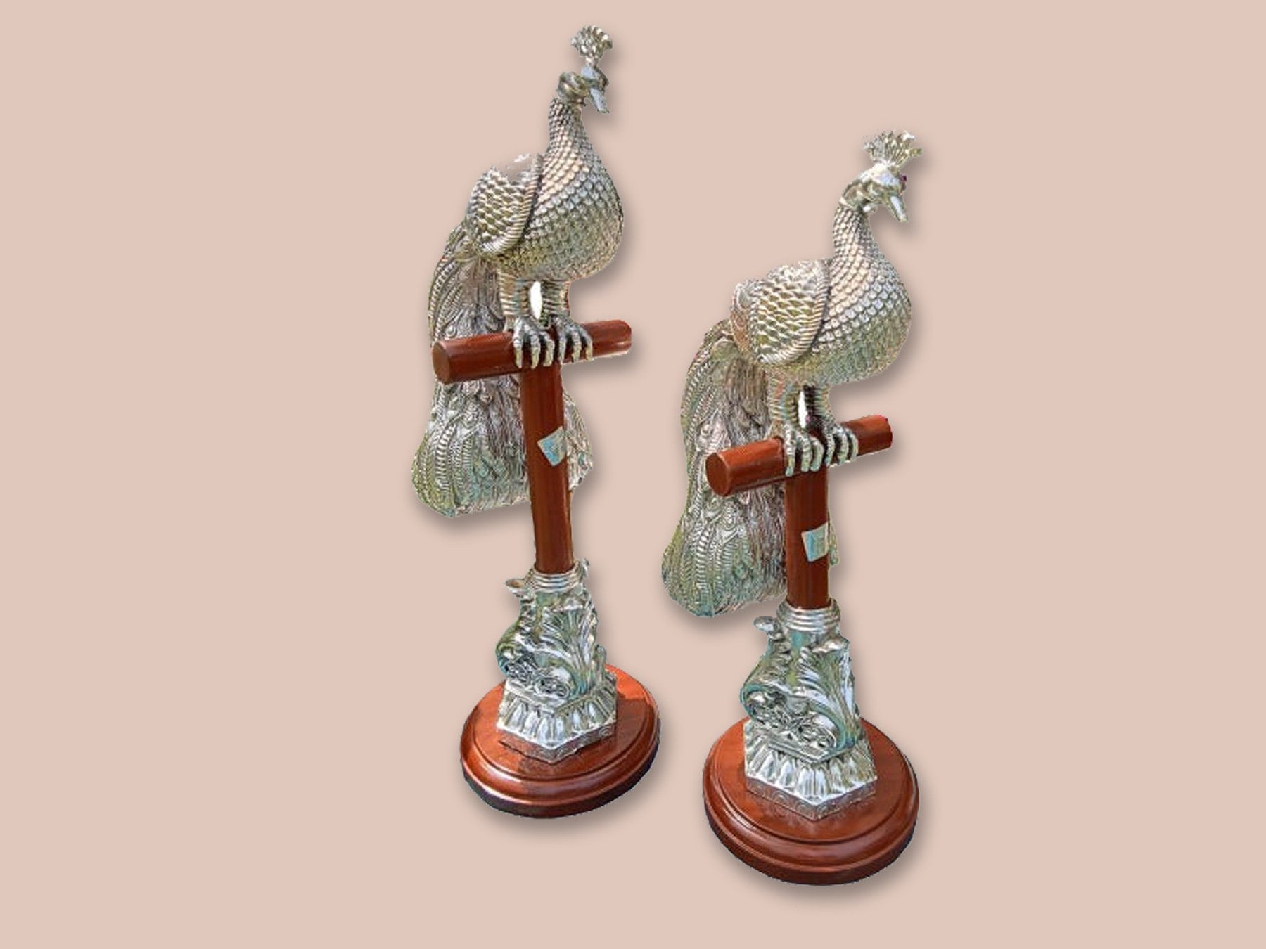 Image of Silver Peacock Pair