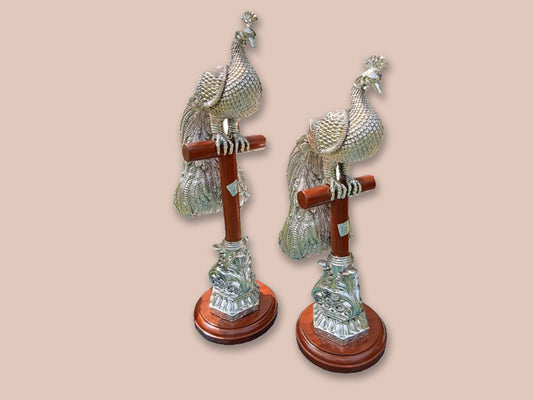 Image of Silver Peacock Pair