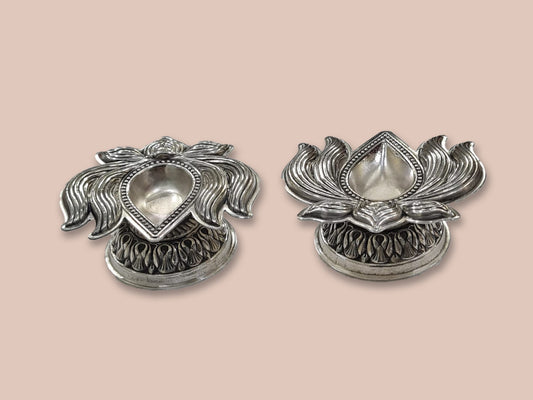 Product of Silver Lotus Diya