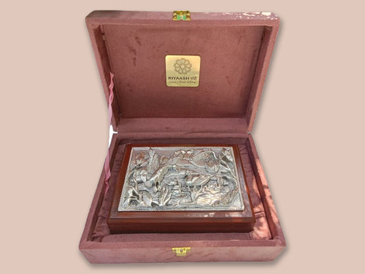 Product of Silver Dry Fruit Box on Resin Wax (Medium)