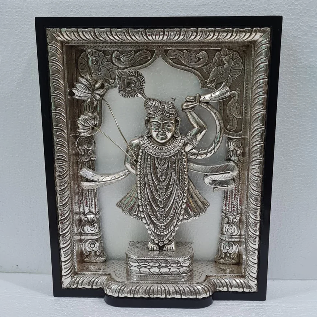 Silver Srinatji Statue - Riyaash Chaandi