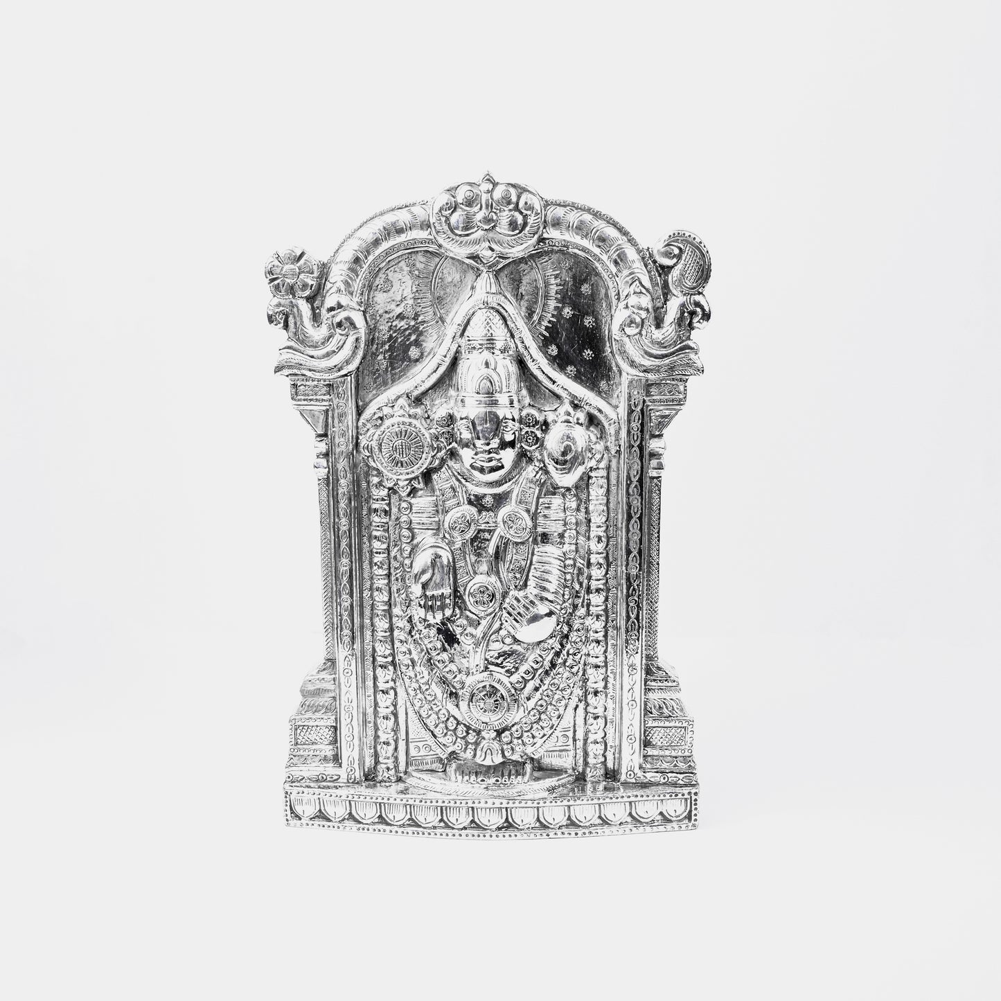 Hindu Gods Statues - Tirupati Balaji Silver Idol