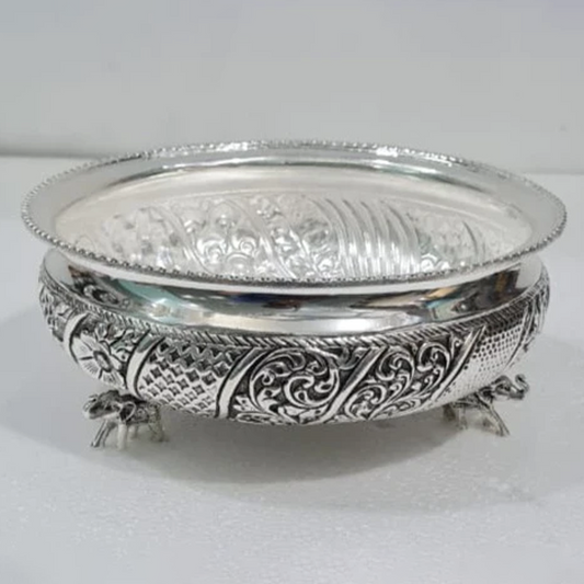 Round Urli made of Pure Silver