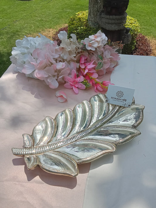 Silver Leaf Platter