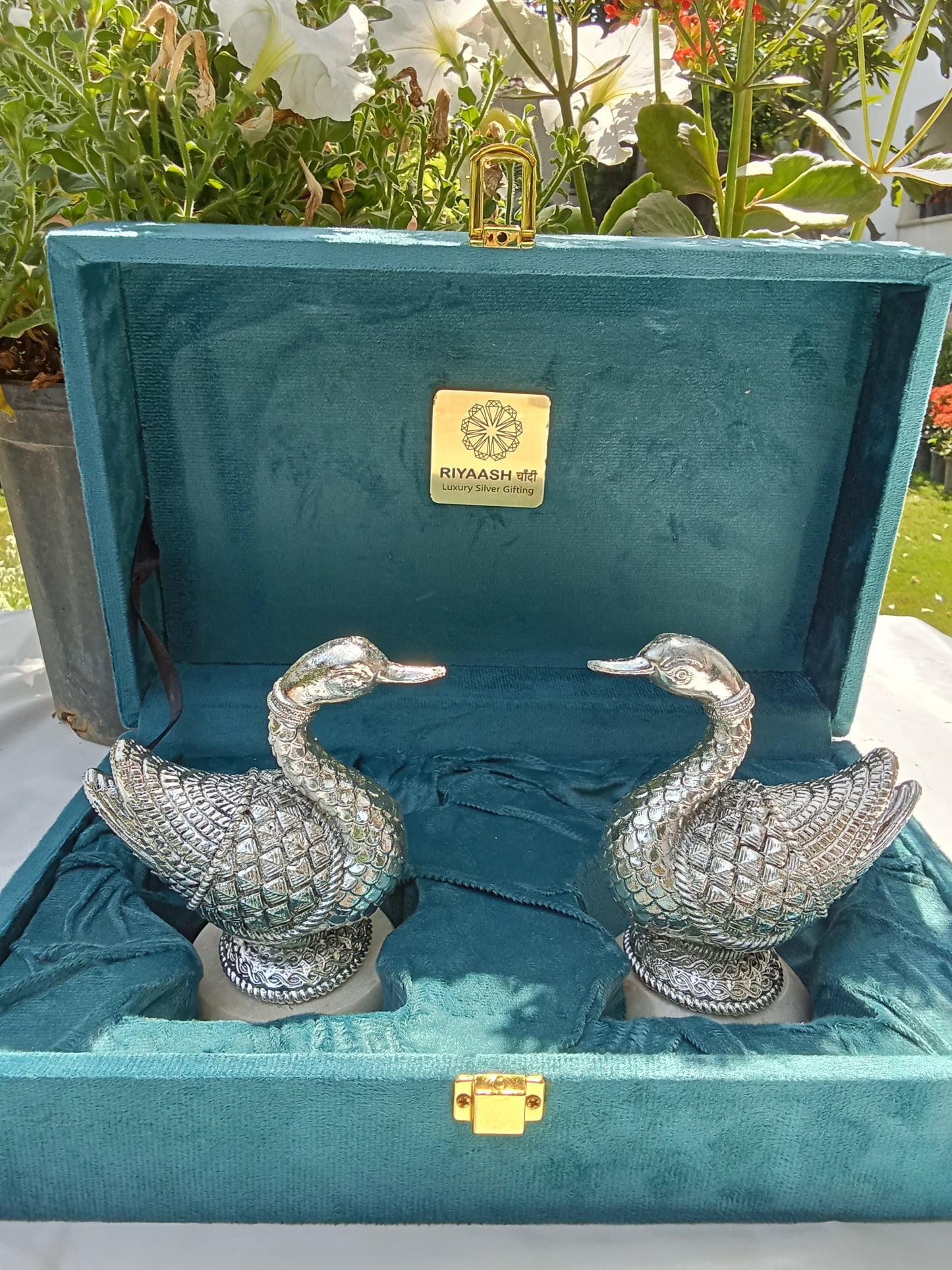Silver Duck Pair