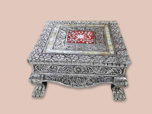 Silver Red Chowki