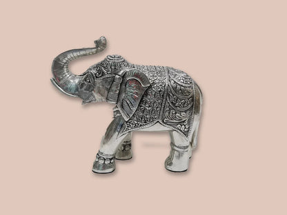 Silver Elephant Statue