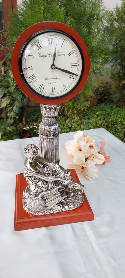 Silver Victorian Clock