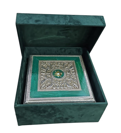 Silver MOP Green Chowki