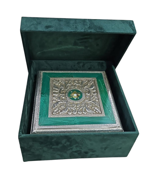 Silver MOP Green Chowki