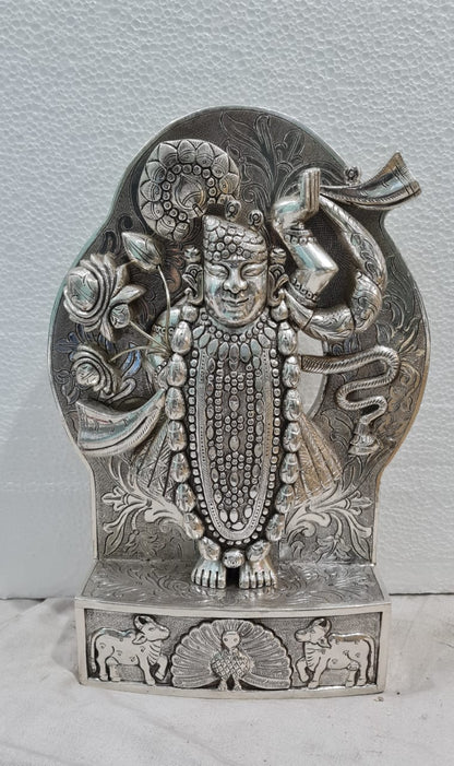 Nath Dwara Silver Idol