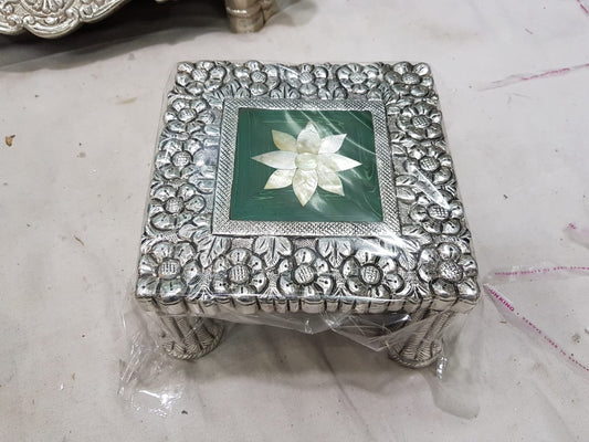 Center Flower MOP Chowki(Green)